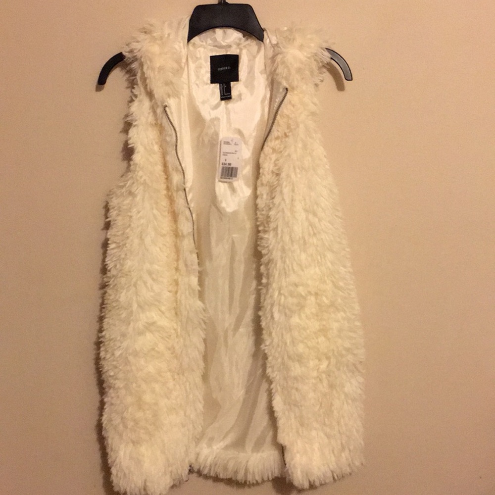 White Fur Vest
